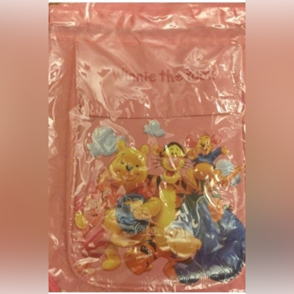 AUCTION PRICE👩🏻‍⚖️ Winnie the Pooh Cinch Backpack Zipper Pocket - Lite Pink